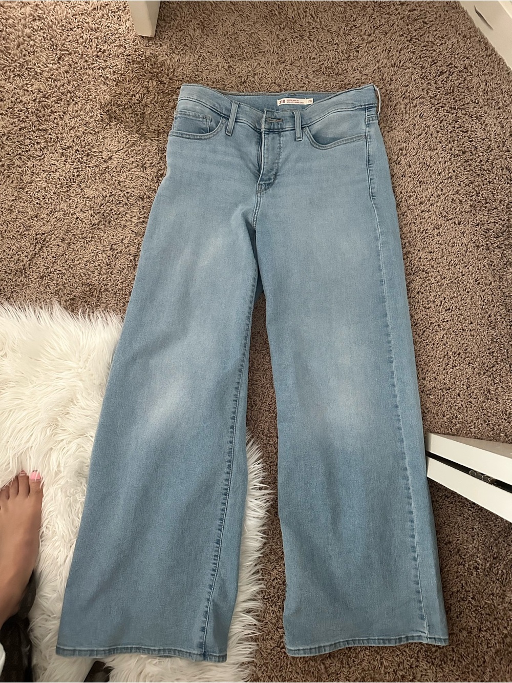 Levi's Light Blue Wide Leg Jeans